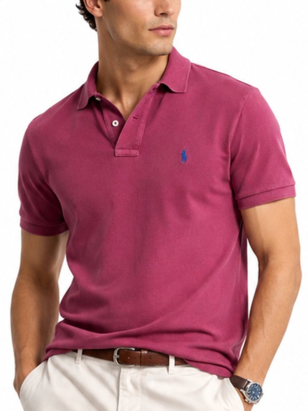 Polo Ralph Lauren Burgundy Polo Shirt Medium